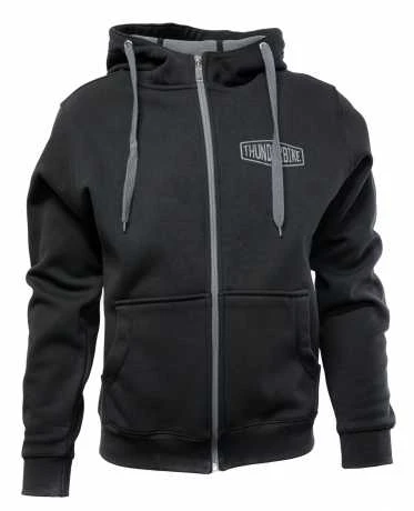 Thunderbike Zip Hoodie Flying Spark Plug Schwarz/grau 3 Thunderbike Zip Hoodie Flying Spark Plug Schwarz/grau