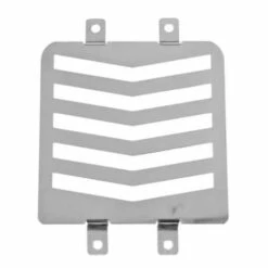 Doppel Ölkühler-Blende Alu Poliert