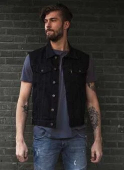 Motorcycle Storehouse Denim Weste Schwarz -Harley Davidson 300074v 3