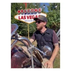 13 1/2 Rain Splitter Denim Weste Schwarz -Harley Davidson 937670ck1