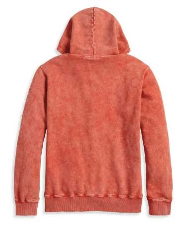 Harley-Davidson Hoodie Westcoast Bar & Shield Vintage Orange 4 Harley-Davidson Hoodie Westcoast Bar & Shield Vintage Orange – Bild 2