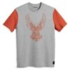 Harley-Davidson T-Shirt Road Captain Colorblock Grau/orange -Harley Davidson 96053 23vm