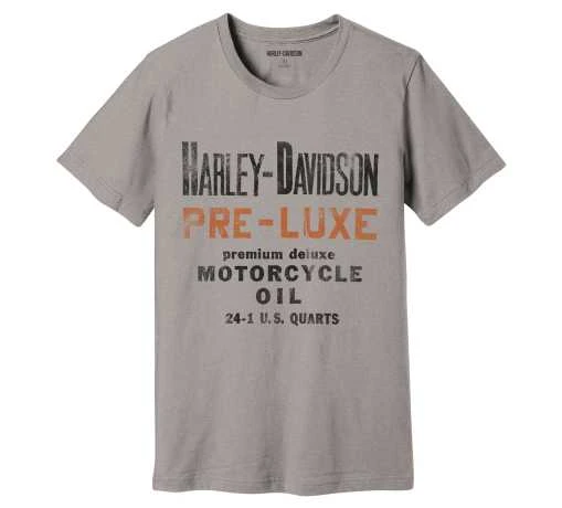 Harley-Davidson T-Shirt Gas & Oil Grau 3 Harley-Davidson T-Shirt Gas & Oil Grau