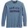 Harley-Davidson Sweatshirt Staple Thermal Blau -Harley Davidson 96340 23vm