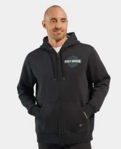 Harley-Davidson Zip Hoodie Bar & Shield Revolution Schwarz 8 Harley-Davidson Zip Hoodie Bar & Shield Revolution Schwarz -Harley Davidson 96534 23vm 31