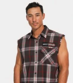 Harley-Davidson Blowout Shirt Sturgis Plaid -Harley Davidson 96573 22vm 31