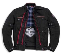 Harley-Davidson Denim Jacke Bailey Schwarz -Harley Davidson 97166 23em 31