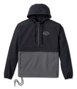 Harley-Davidson Essential Colorblock Anorak Schwarz/grau