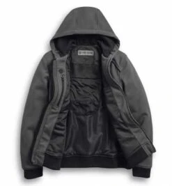 Harley-Davidson Motorrad Zip-Hoodie Arterial Abrasion-Resistant Grau -Harley Davidson 98123 20em 31