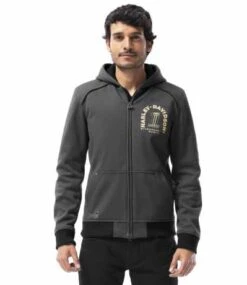 Harley-Davidson Motorrad Zip-Hoodie Arterial Abrasion-Resistant Grau -Harley Davidson 98123 20em 42
