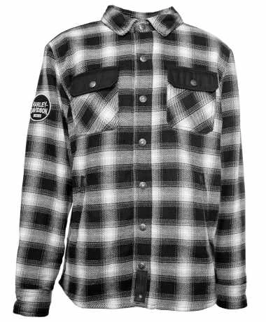 Harley-Davidson Biker Hemdjacke Arterial Karo Schwarz/weiß 3 Harley-Davidson Biker Hemdjacke Arterial Karo Schwarz/weiß
