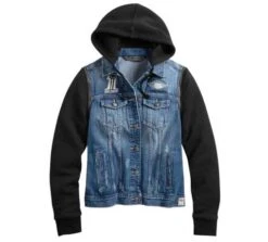 Harley-Davidson Damen Jeansjacke Zip-Off