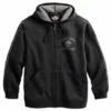 Harley-Davidson Skull Zip Hoodie, Grau -Harley Davidson 99107 18vm2