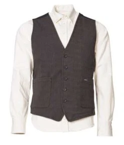 Rokker Tweed Weste Grau -Harley Davidson c1213102