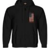 Harley-Davidson Zip Hoodie United Distess Schwarz -Harley Davidson r004594 f3