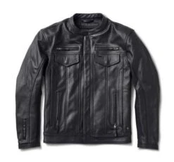 Roland Sands Paramount 74 Lederjacke Schwarz -Harley Davidson roland sands paramount74 black3