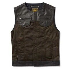 Roland Sands Temple 74 Weste Braun -Harley Davidson roland sands temple74 brown3