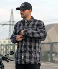 West Coast Choppers Dominator Motorrad Hemd Grau/schwarz CE -Harley Davidson wcc dominator grey1